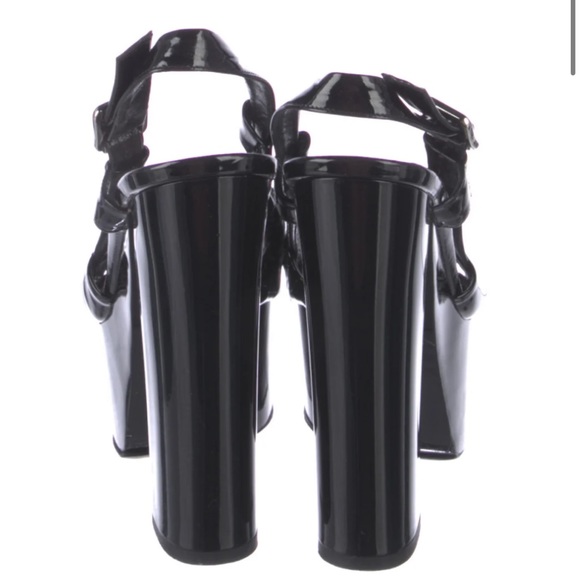 Michael Kors Patent Leather T-Strap Sandals - Picture 4 of 6